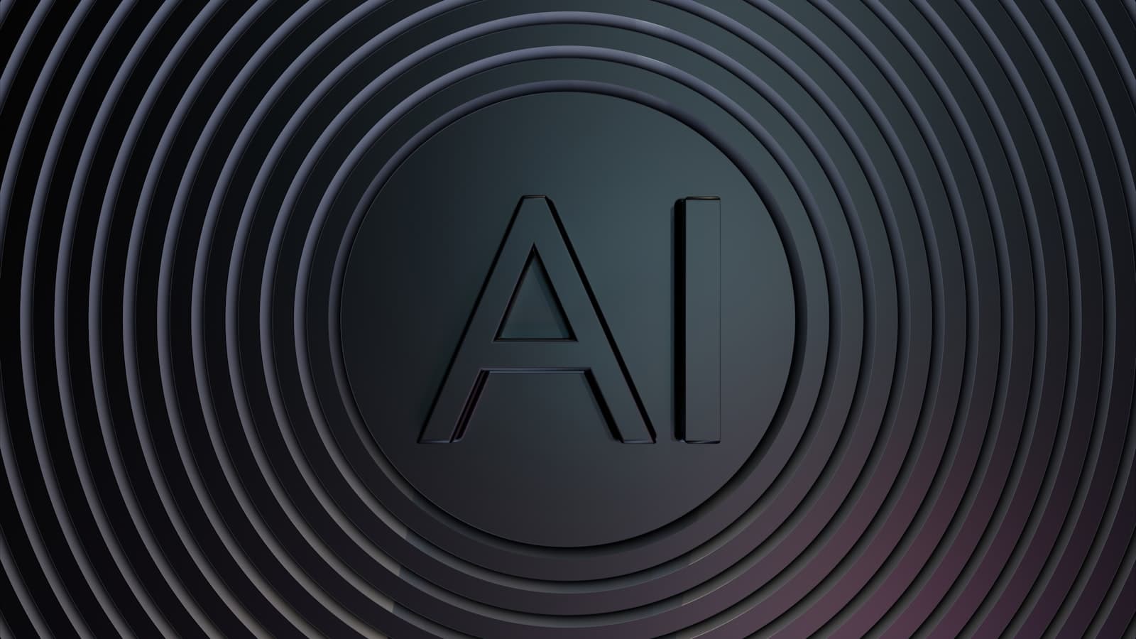 Abstract illustration representing AI technology